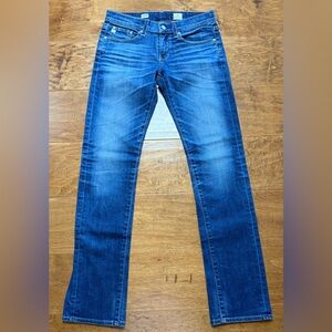 AG Tomboy Relaxed Straight Jeans 26R Medium Wash EUC